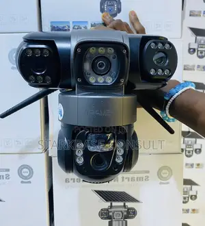 3 Lens Solar PTZ Camera