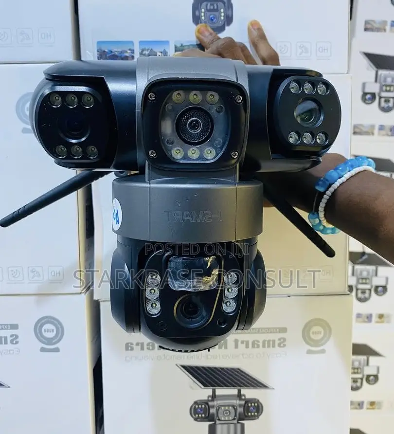 3 Lens Solar PTZ Camera