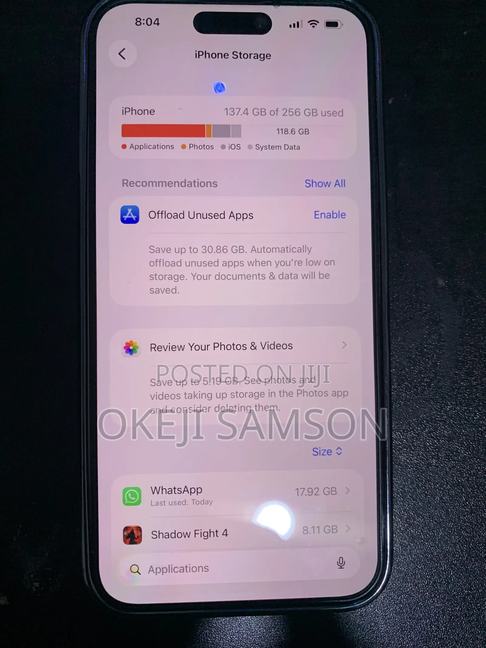 Apple iPhone 15 Pro Max 256 GB Silver