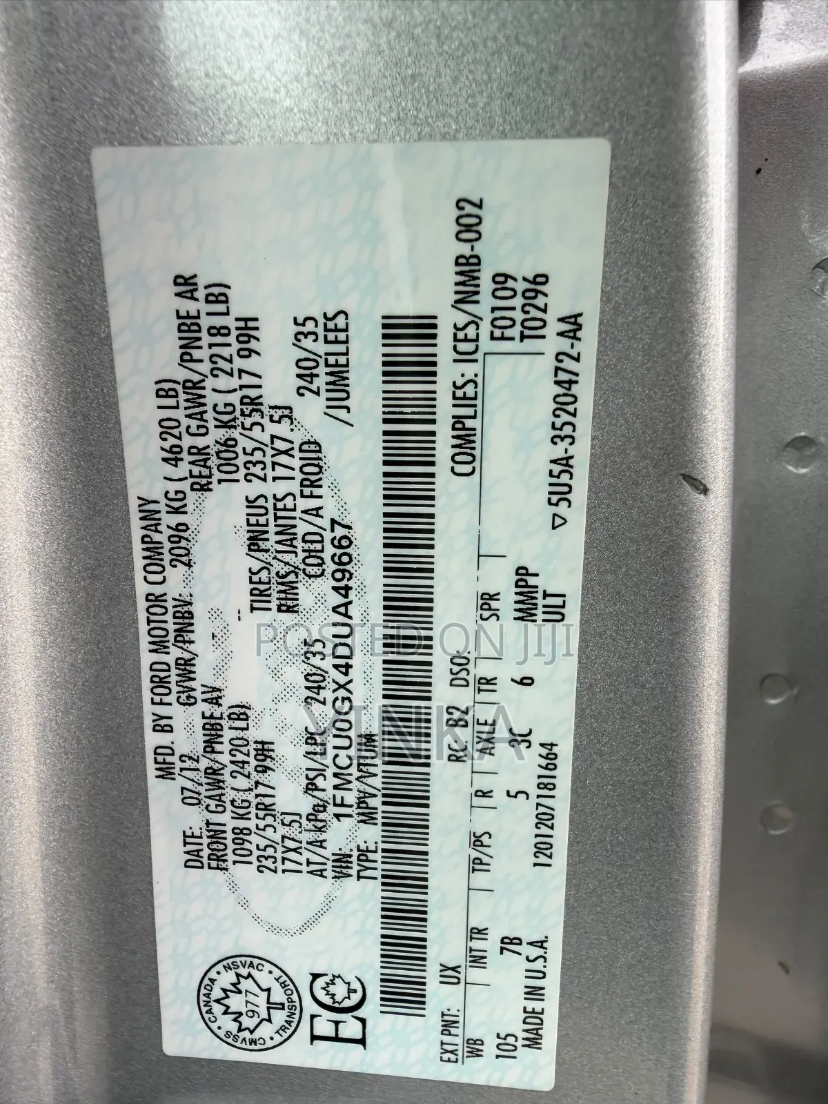 Ford Escape 2013 Silver