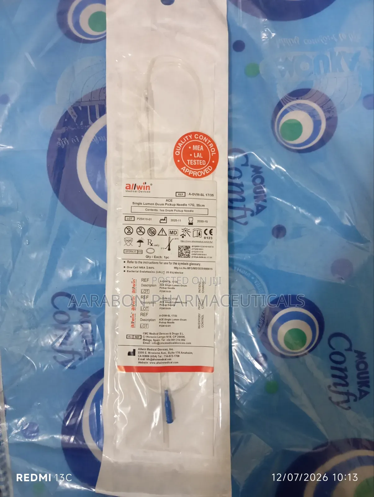 Ivf Oocyte Retrieval Needle Single and Double Lumen