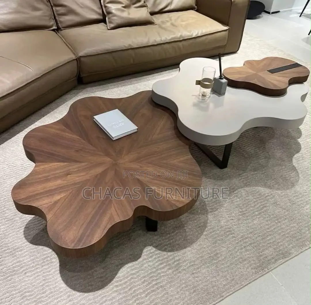 Luxury Cloud-Shaped Nested Coffee Table Set - Brand New Center Tables