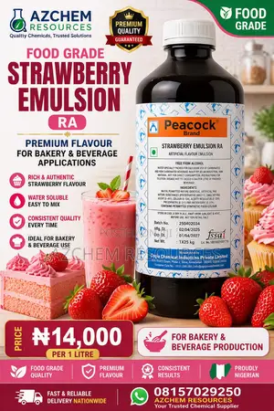 Strawberry Emulsion Ra (Food Grade) 1 Litre