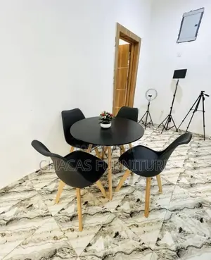 Nordic Round Dining Table 4 Chairs Set -Brand New Coffee Table Combo