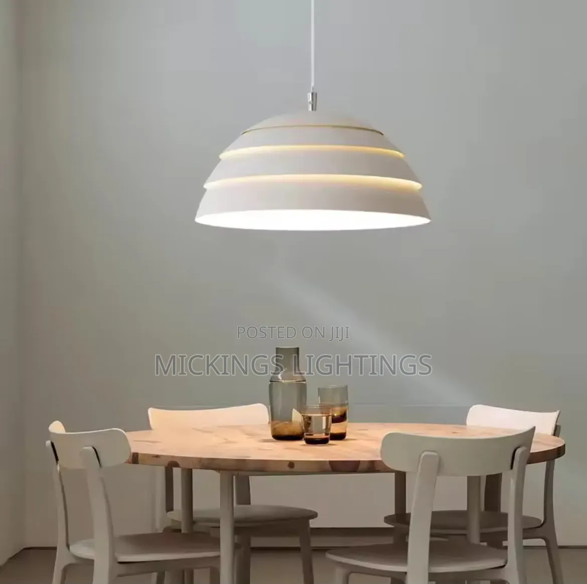 Cream Cloud Ladder Pendant Light