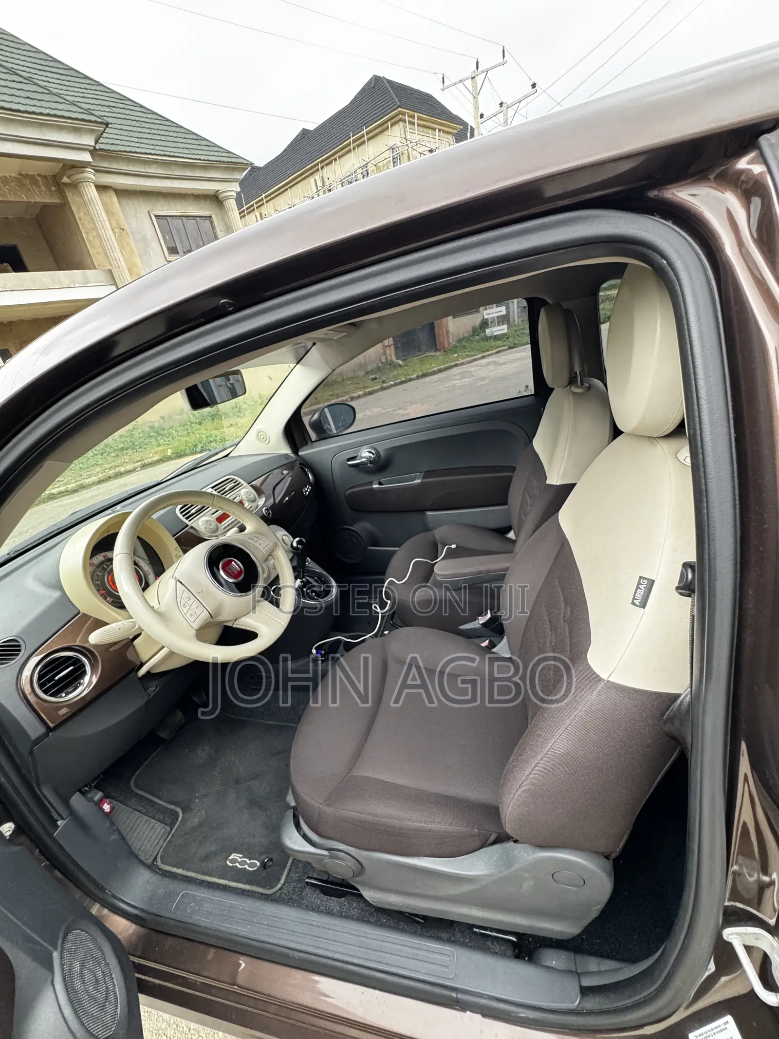 Fiat 500 t 2013 Brown
