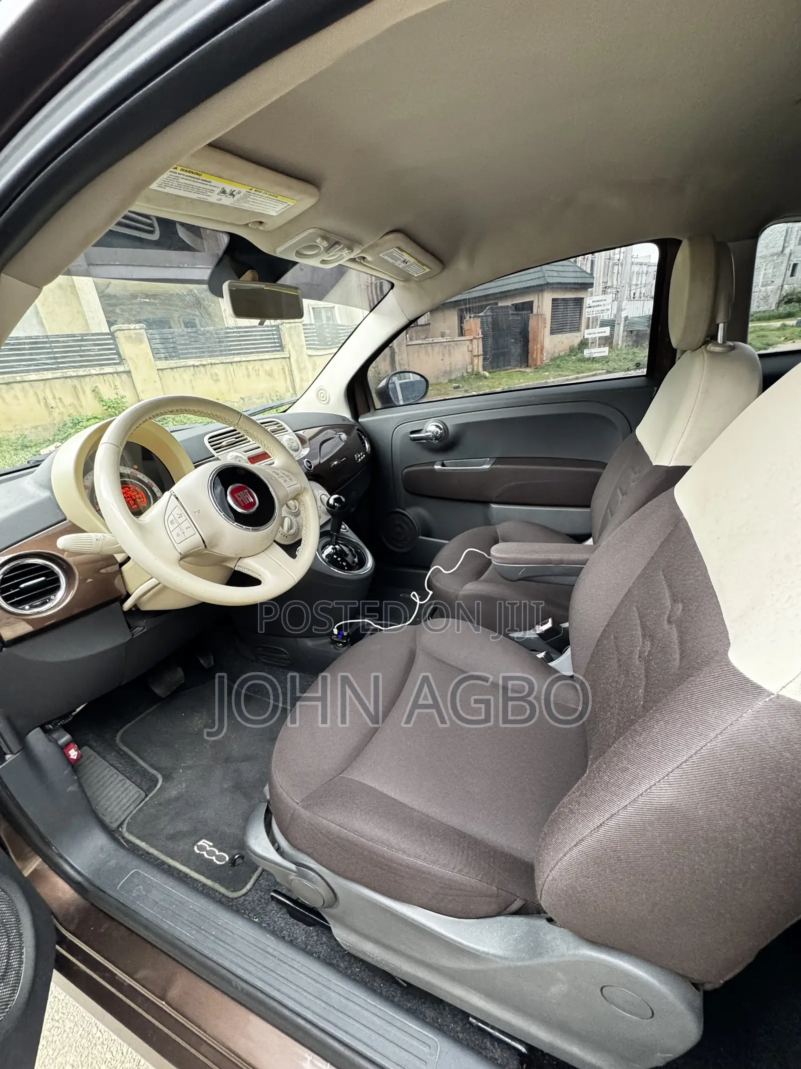 Fiat 500 t 2013 Brown