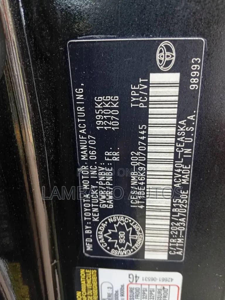 Toyota Camry 2007