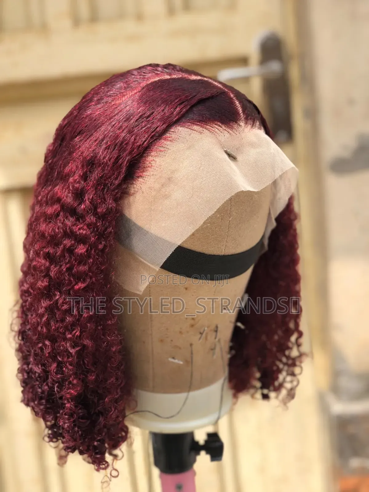 Pixie Curls Wig (Wine Colour)