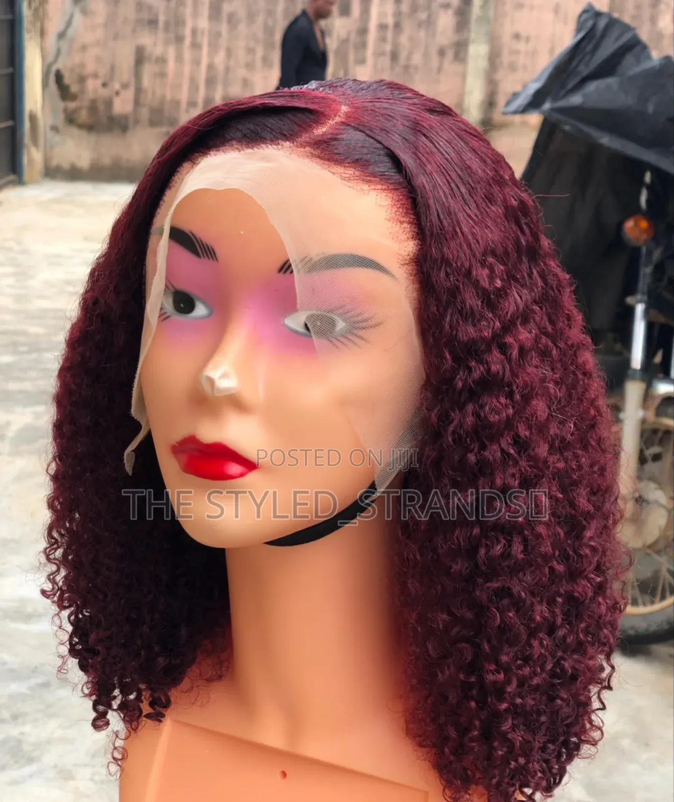 Pixie Curls Wig (Wine Colour)