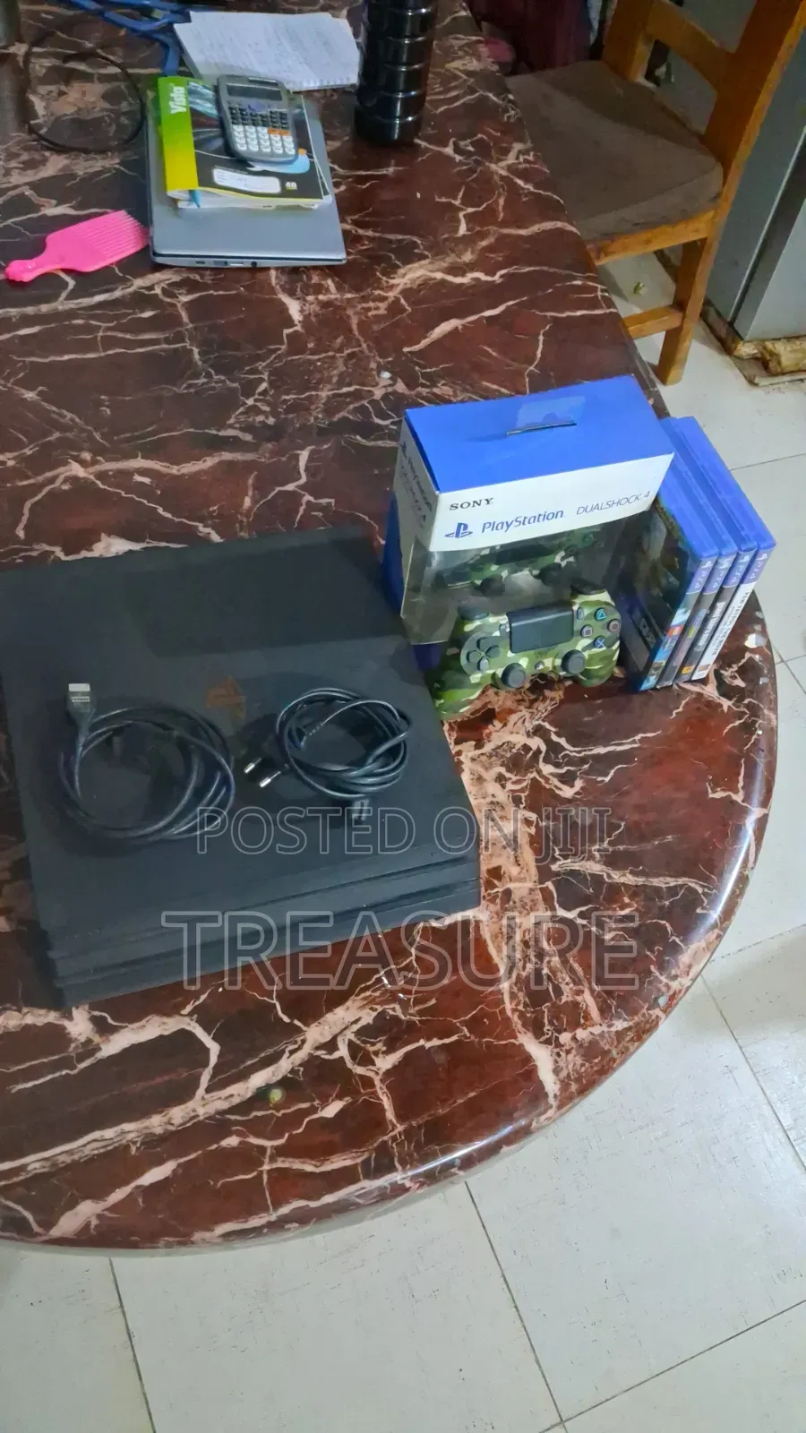 Neat Ps4 Pro 1tb Bundle -2 Camo Controller +4 Disk
