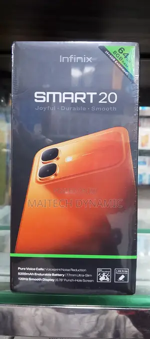 New Infinix Smart 20 128 GB Black