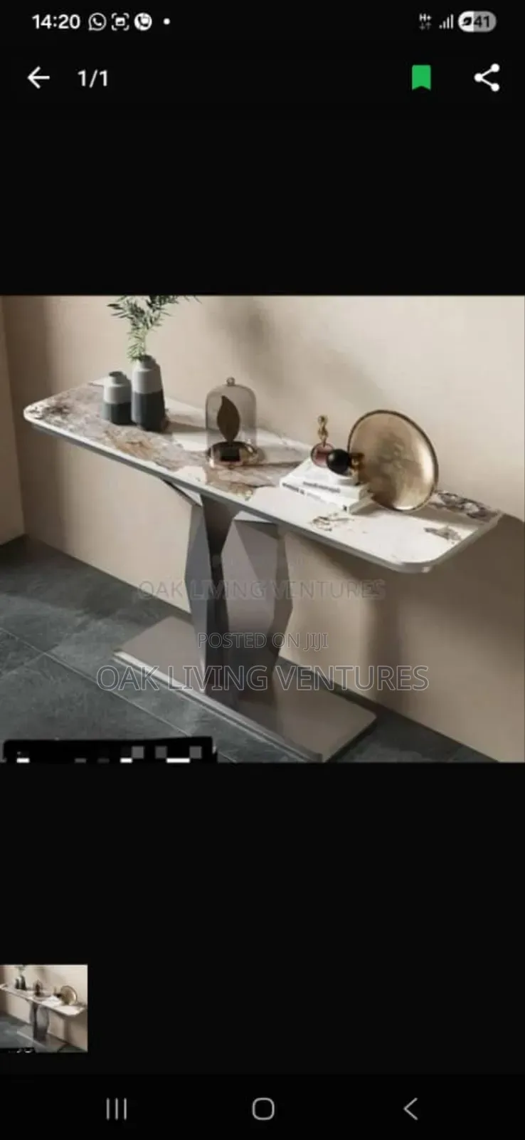 Marble Console Table