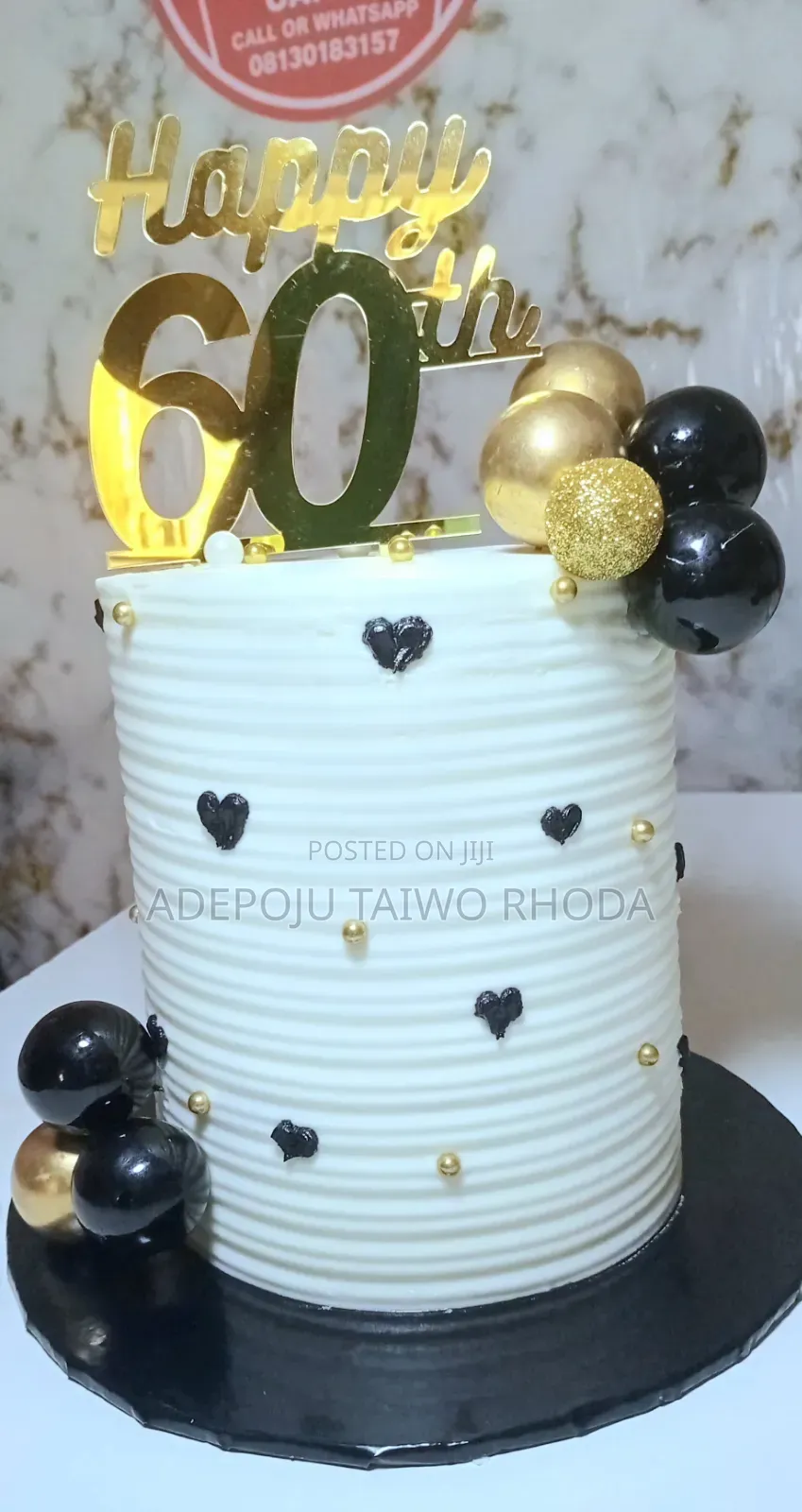 60th Birthday Cake
