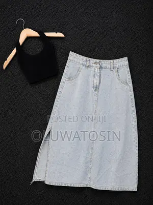 Long Jean Skirt