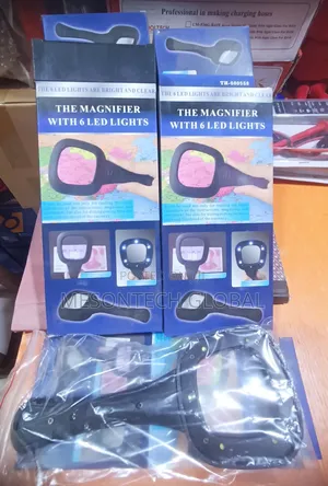 Handheld Magnifier Glass With 6 Led Lights - Th-600558
