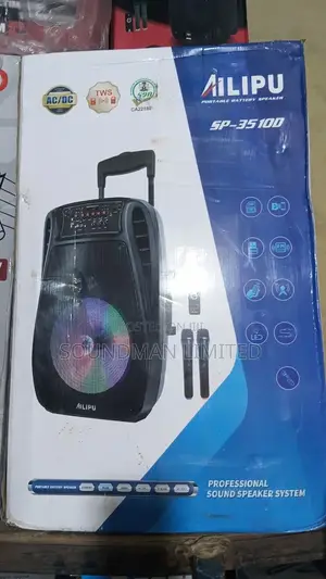 Ailipu Reachargeable 15'' Pa System With Microphone, Bluetooth Sp-3510