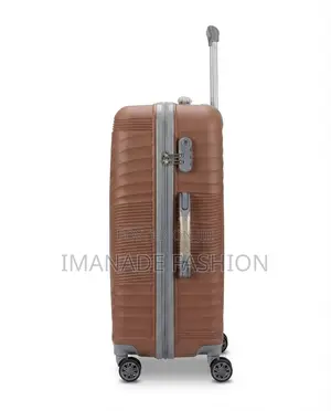 Abs Trolley Luggage Set – Brown (2 Piece)