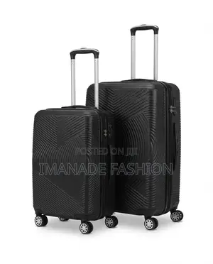 Abs Trolley Luggage Set – Brown (2 Piece)