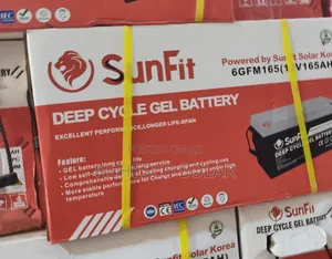 Sunfit 165ah Gel Battery – Maximum Backup for Homes Offices
