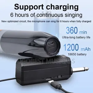 U-Phine Wx23 Dual Wireless Microphone System Uhf Handheld Mic for Pa
