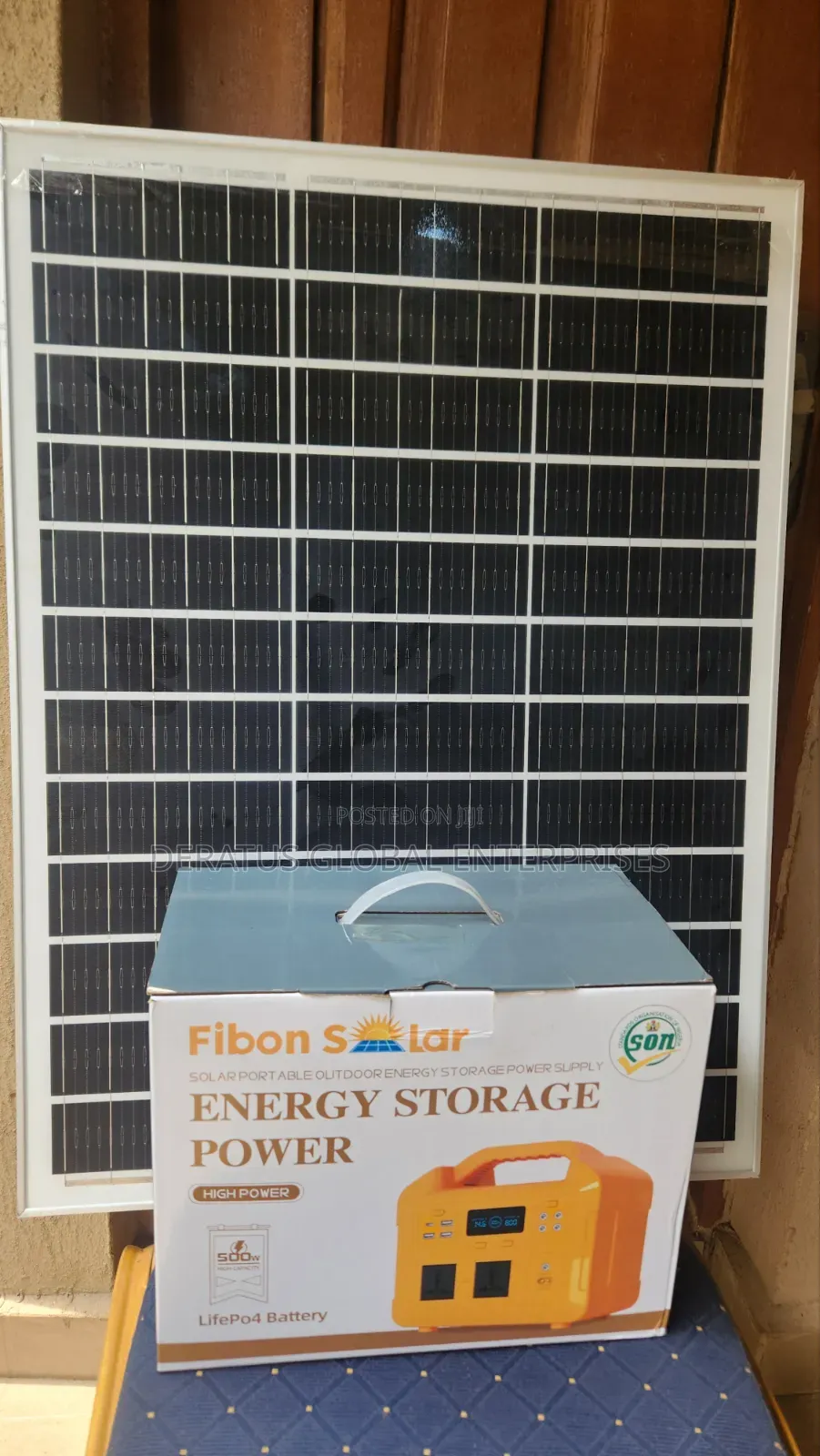 Fibon Power Tank, 500 Watts Solar Generator