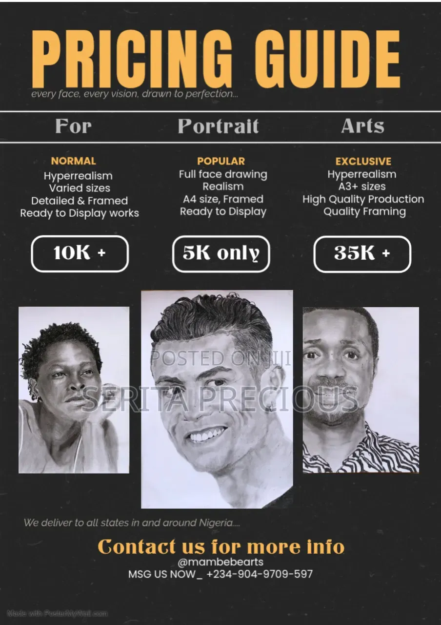 Charcoal Portrait Arts