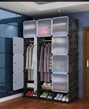 3 Column Plastic Quality Wardrobe