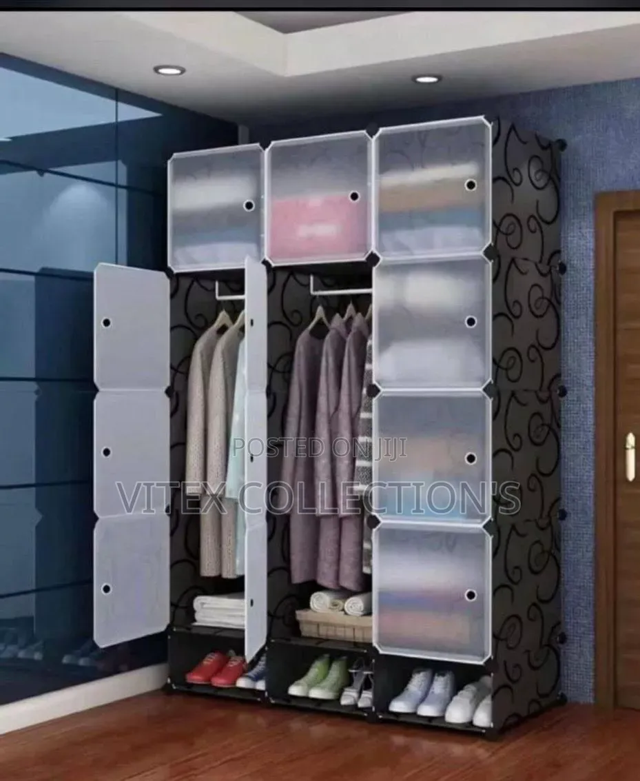 3 Column Plastic Quality Wardrobe