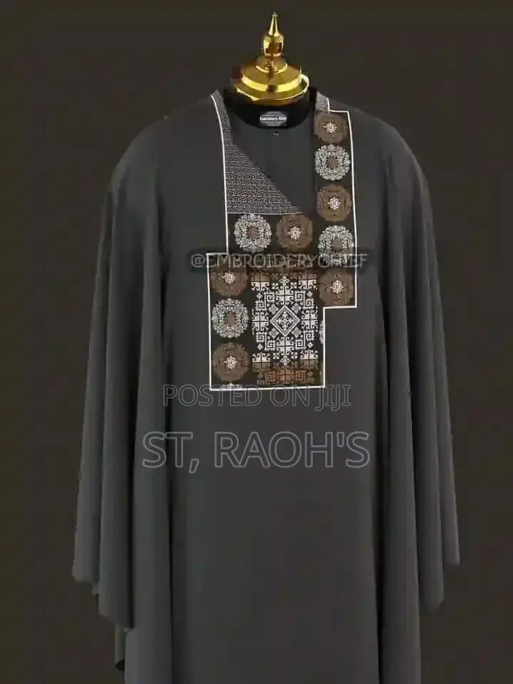 Ash Colour Agbada!!