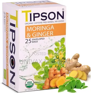 Tipson Organic Moringa Ginger Green Tea