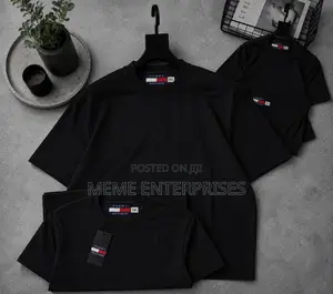 Designer Plain Black Tshirt