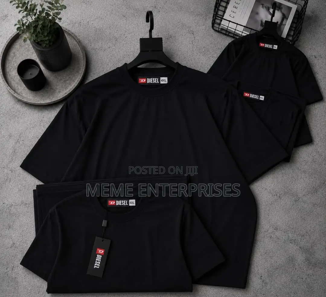 Designer Plain Black Tshirt