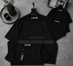 Designer Plain Black Tshirt