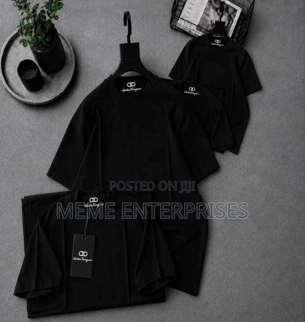 Designer Plain Black Tshirt