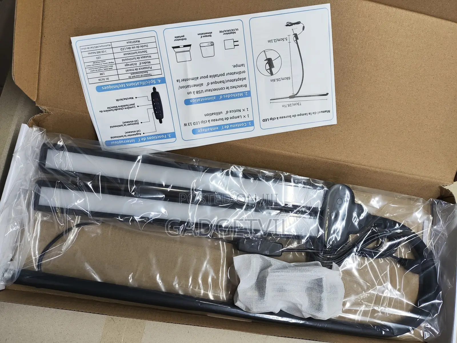 Double Head Touch Gooseneck Office Learning Computer Screen Lamp