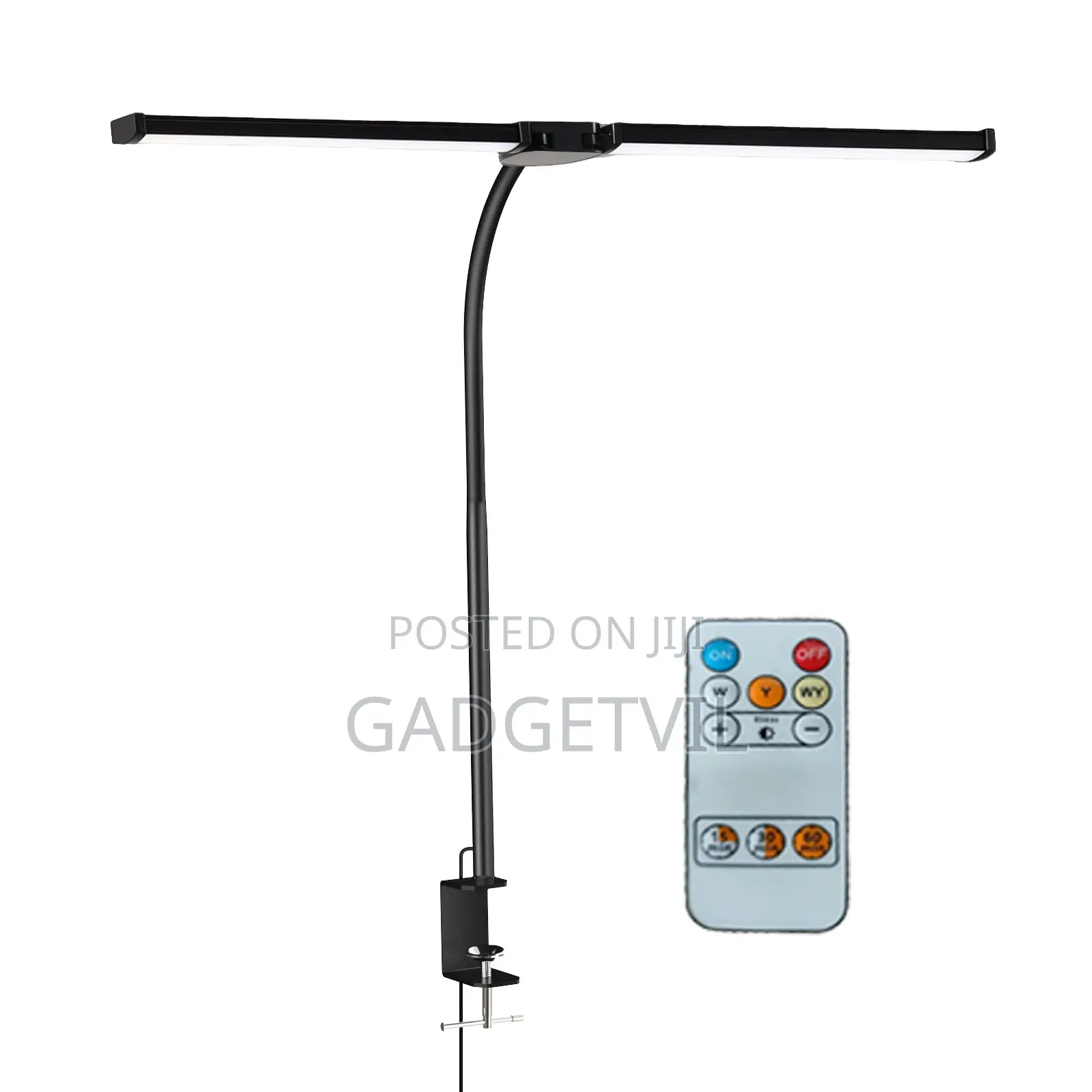 Double Head Touch Gooseneck Office Learning Computer Screen Lamp