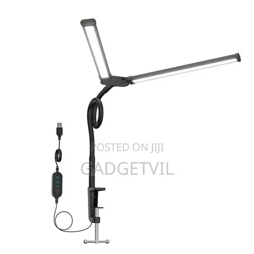 Double Head Touch Gooseneck Office Learning Computer Screen Lamp