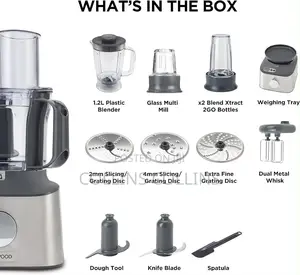 Kenwood Multipro Compact+ Fdm312 Ss, 5-in-1 Compact Food Processor