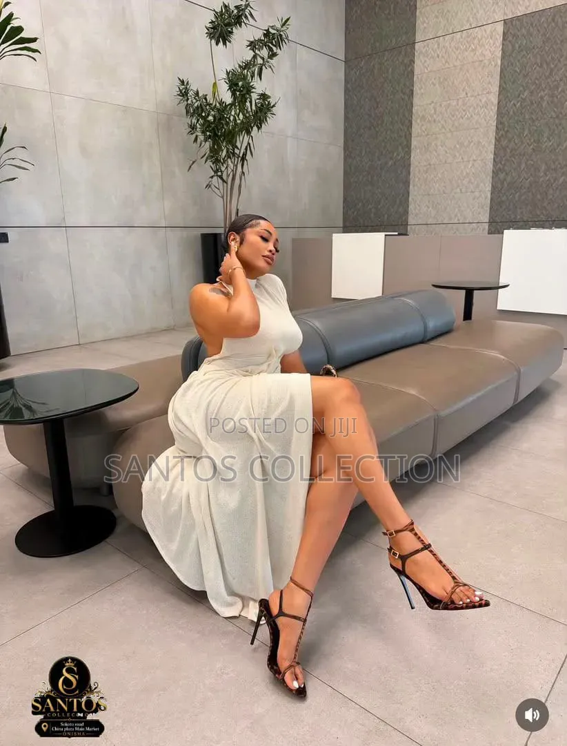 Elegant Backless Asymmetric Midi Dress - Available