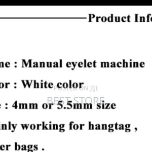 Paper Bag Curtain Eyelet Button Hole Machine 5.5mm