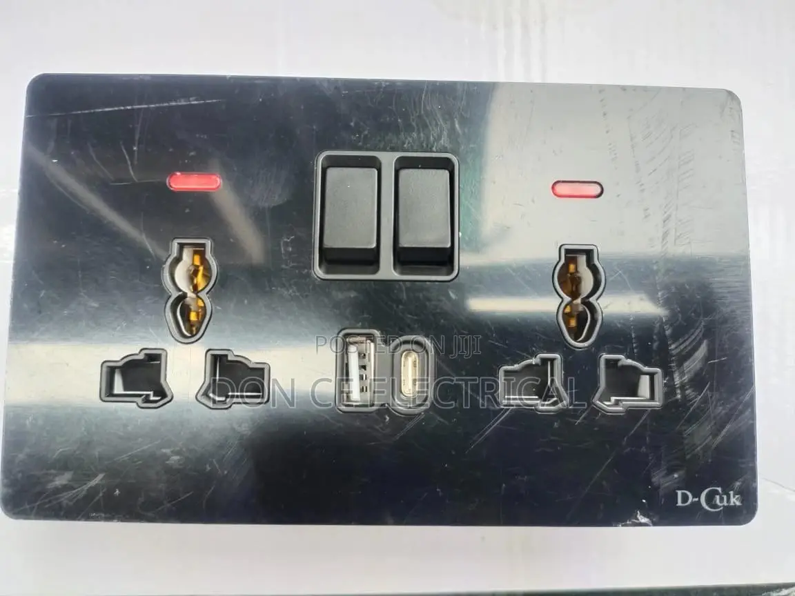 13amps Double Socket With Usb