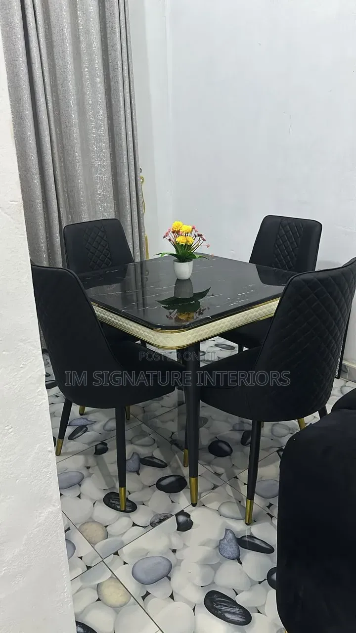Marble Top Dinning Set 4 Seaters
