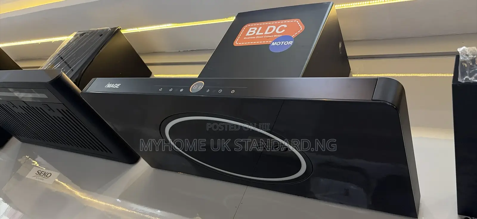 Image BLDC Motor Kitchen Extractor Hood With 9speed