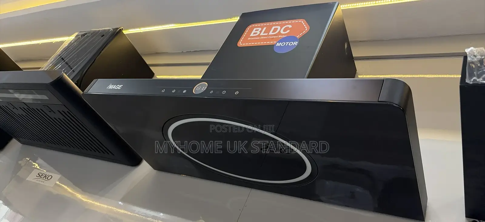 Image BLDC Motor Kitchen Extractor Hood With 9speed
