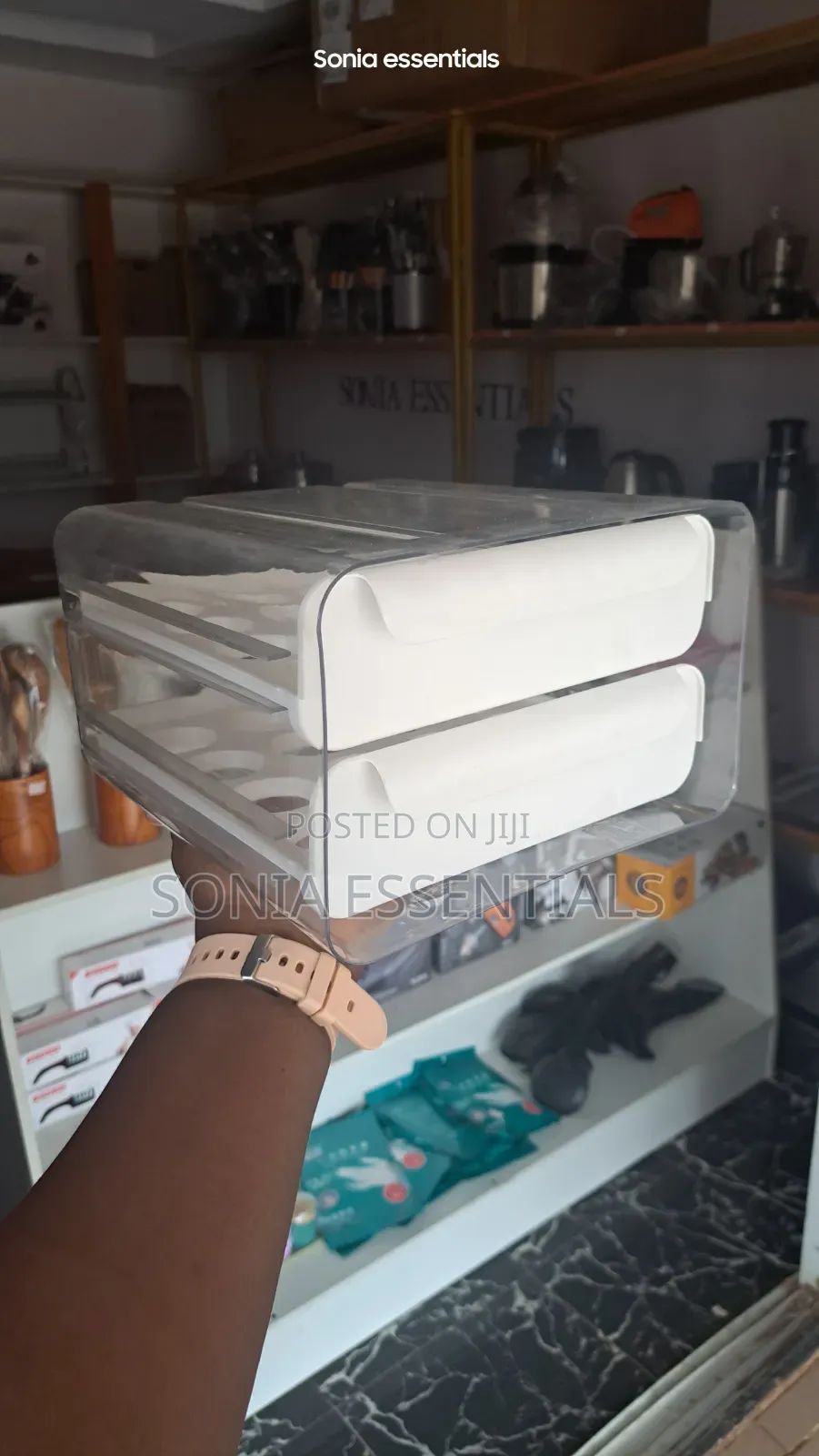 32 Egg Rack Double Drawer