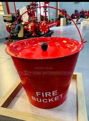 Fire Bucket, Sand Bucket With Cover
