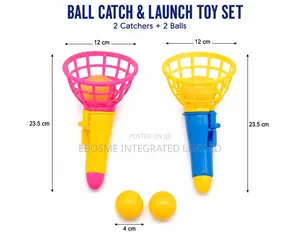 2-Player Ball Catch Launch Toy Set