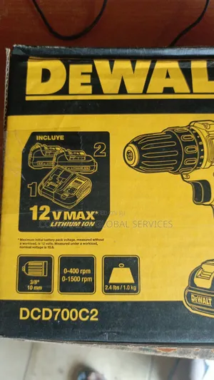 Dewalt Dcd700c2 12v Lithium Battery Drill