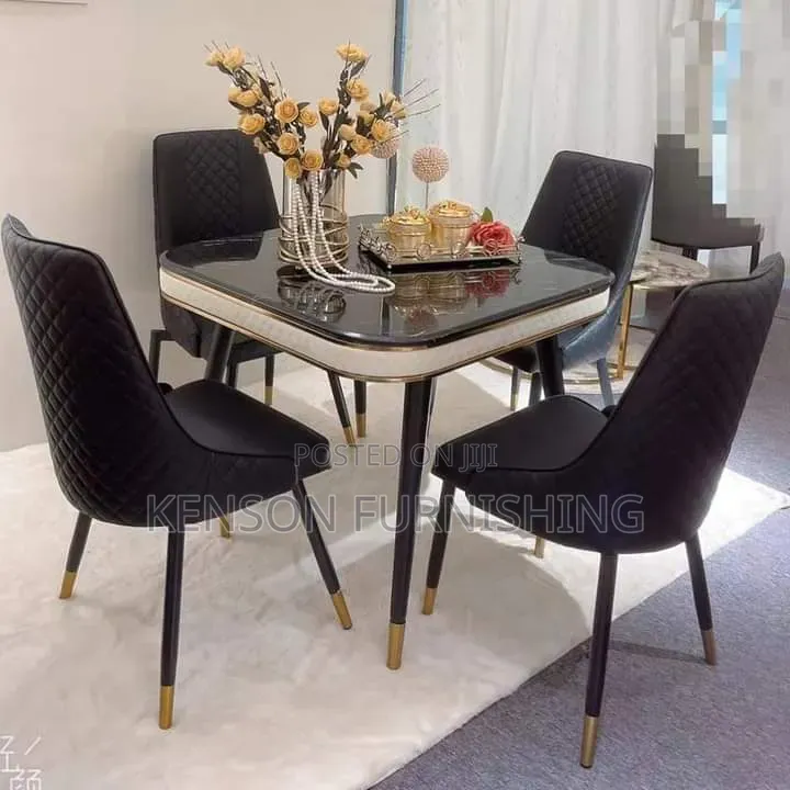 Quality Marble Dining Table With 4 Chair